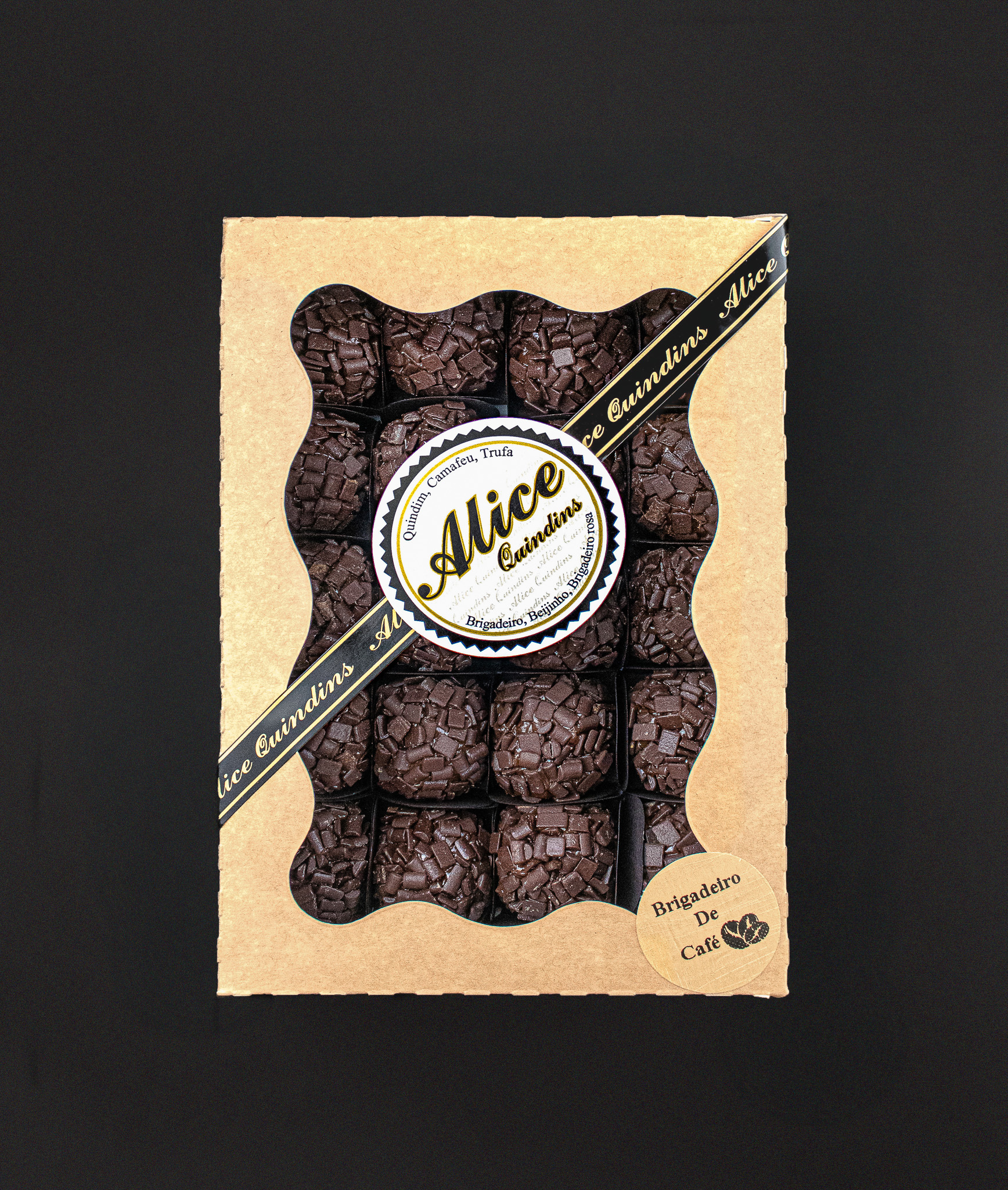 Alice Quindims - Brigadeiro de Café caixa com 20 unidades