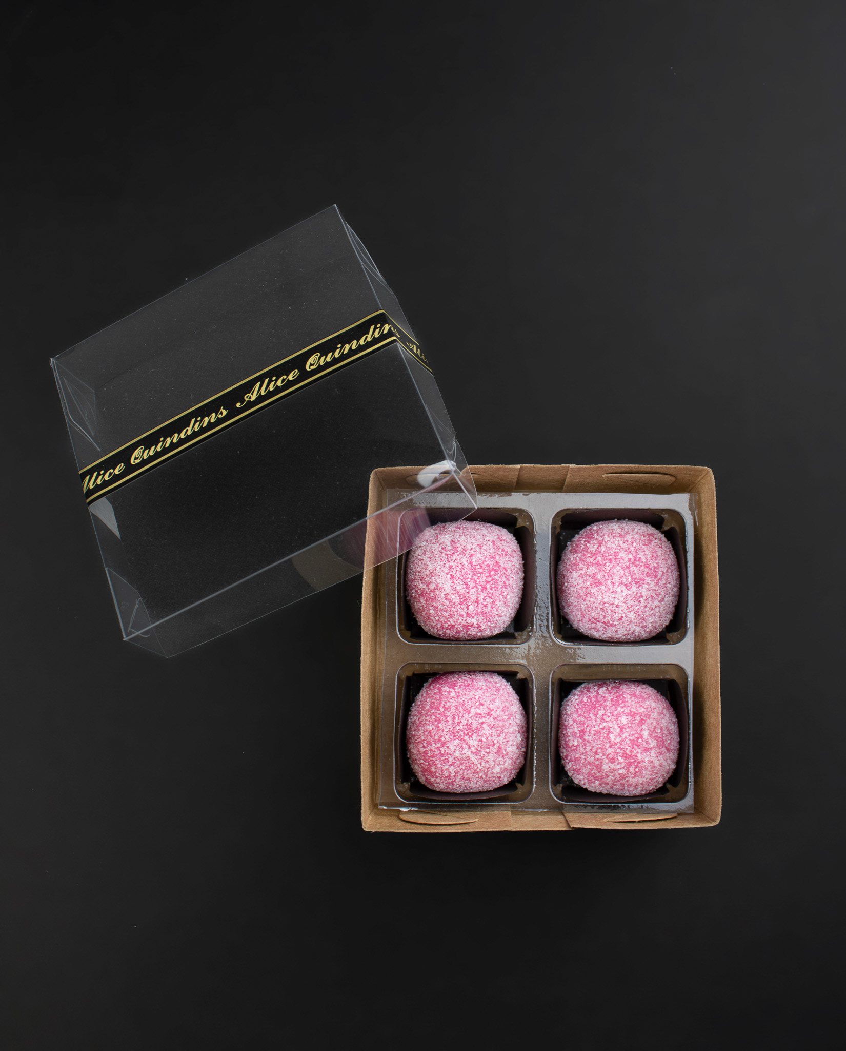 Alice Quindims - Brigadeiros Rosa caixa com 4 unidades