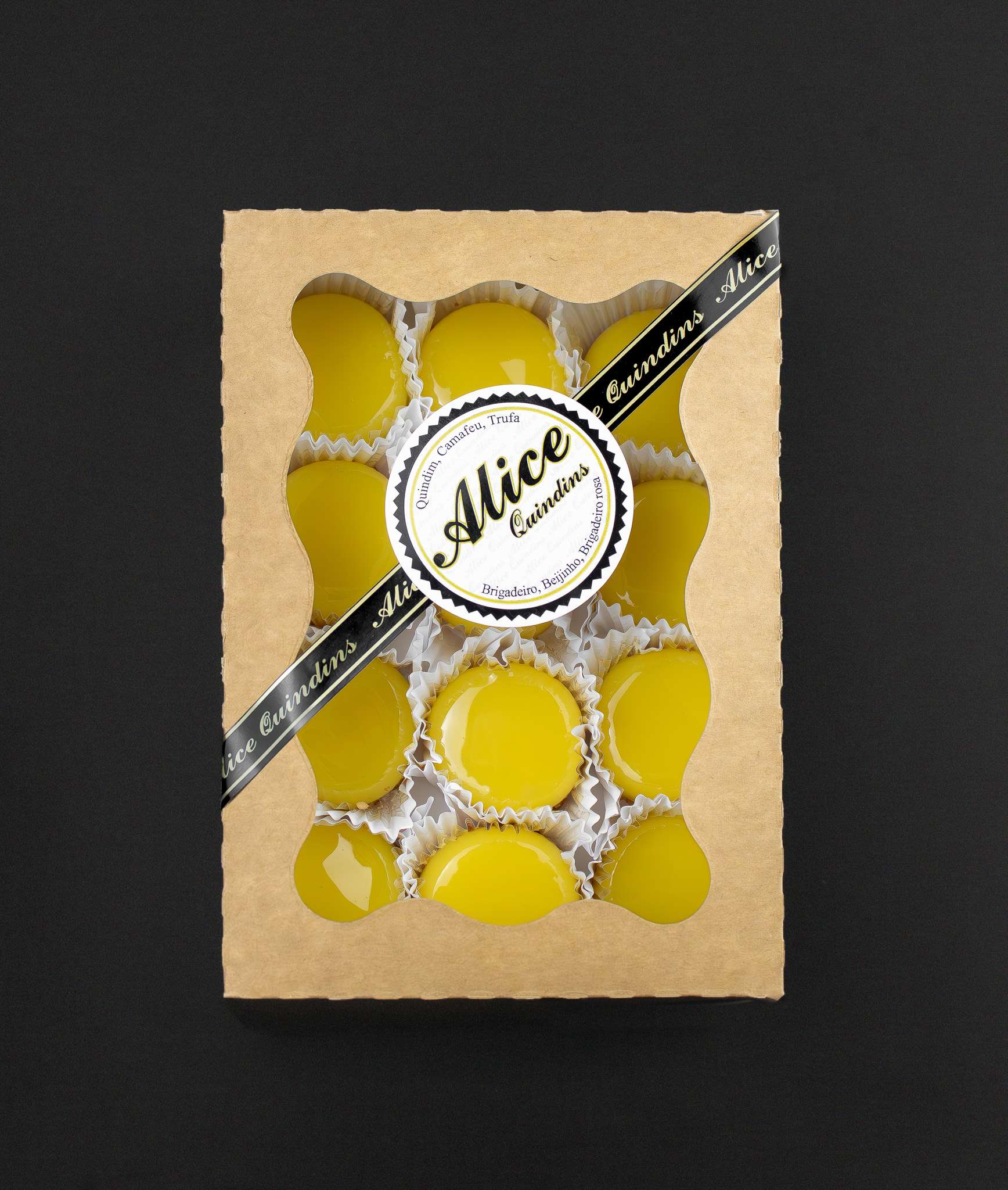 Alice Quindins - Quindim caixa com 12 unidades